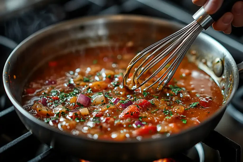 How to thicken gravy for chicken and biscuits?
