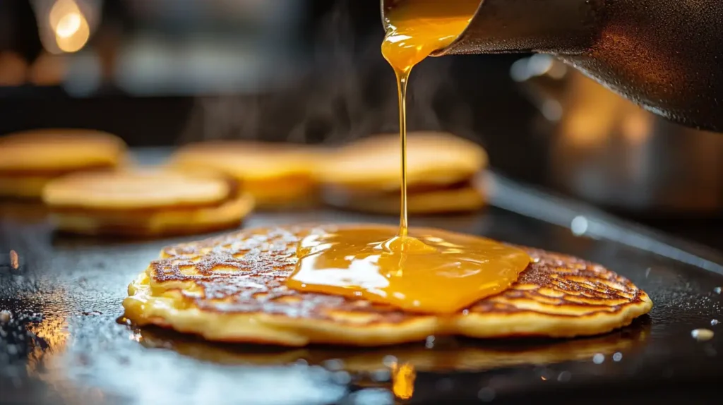 Can You Use Buttermilk in Cracker Barrel Pancakes? 3 u5778331574 A close up of pancake batter being poured onto a b78a0369 4289 4bb2 bbdc d950635c5c64 3 optimized Can You Use Buttermilk in Cracker Barrel Pancakes?