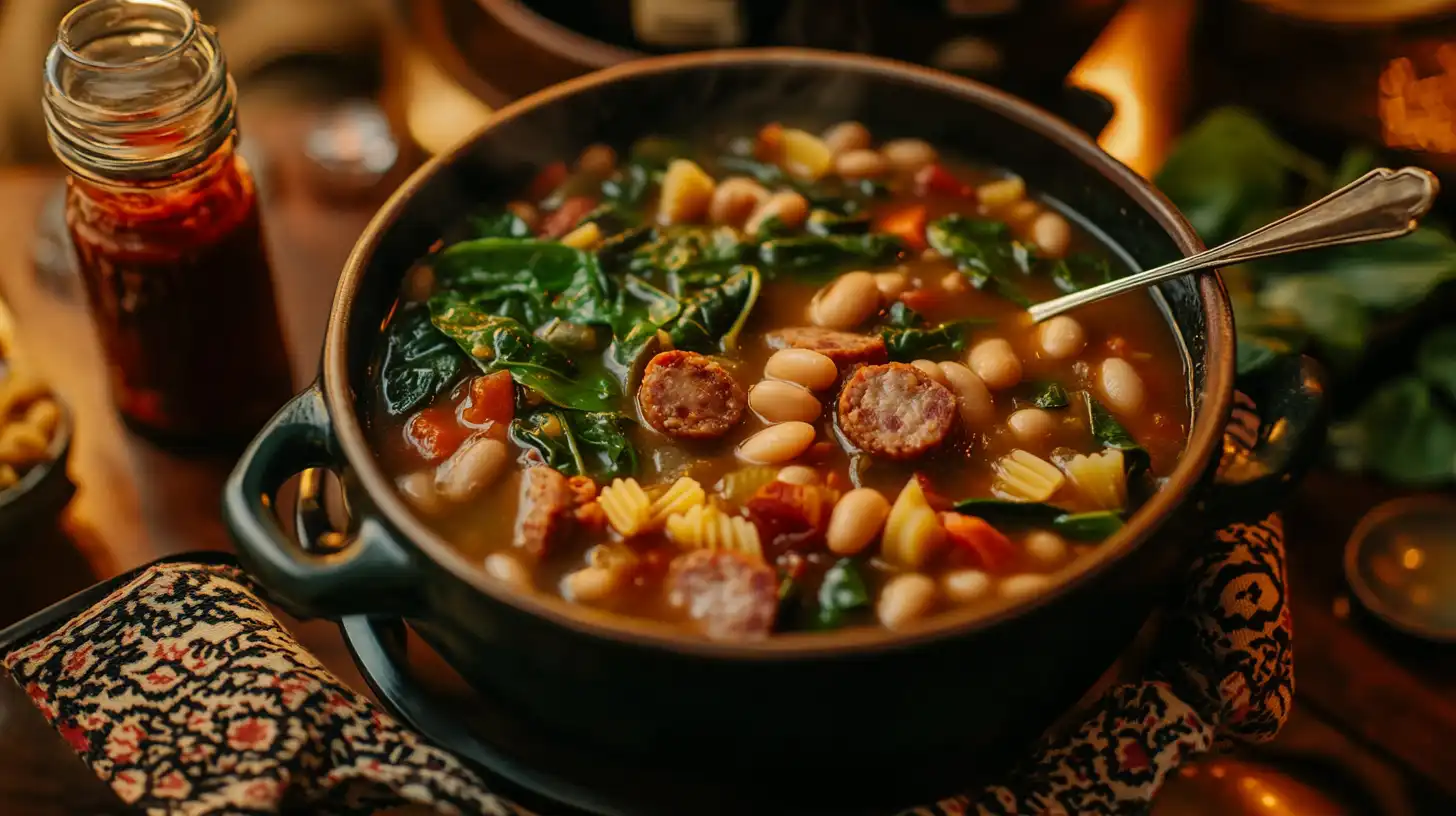 How do you make a good soup for a rainy beach day?