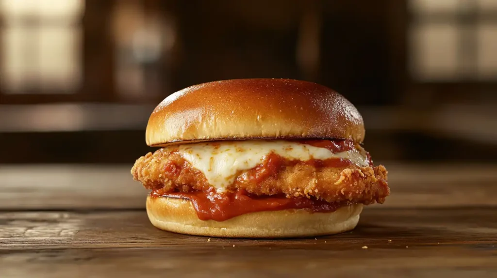 How long do you cook chicken Parmesan sandwich?