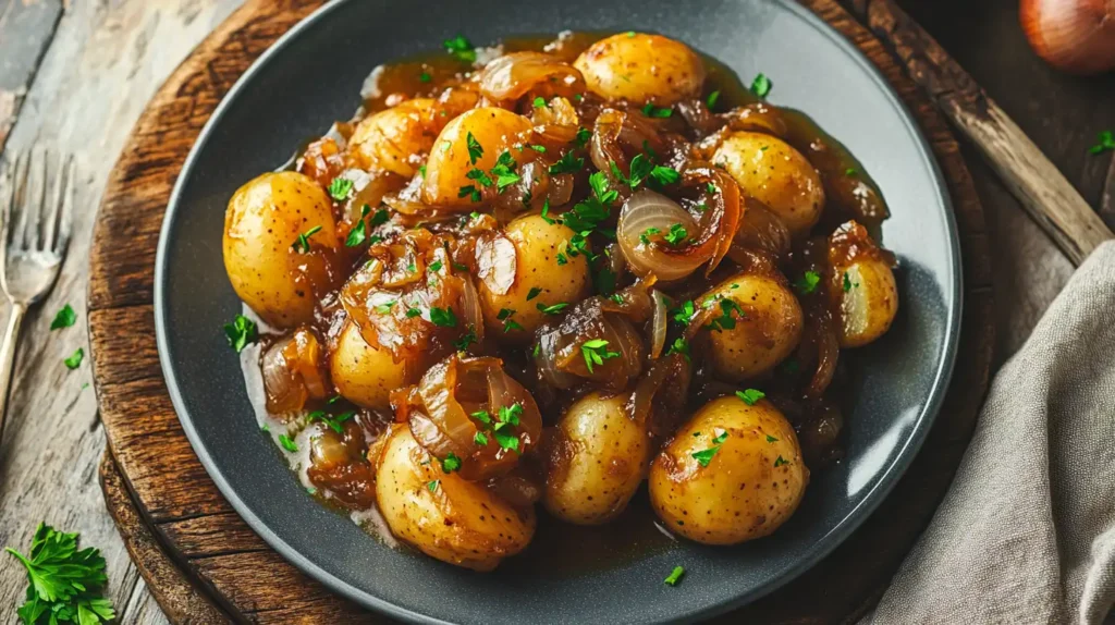 What are smothered potatoes?