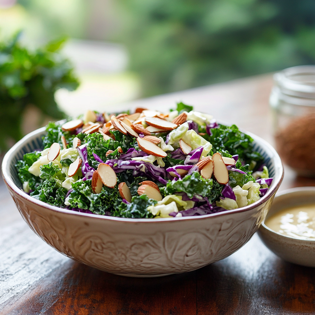 How do you massage Kale in a Chick-fil-A salad?