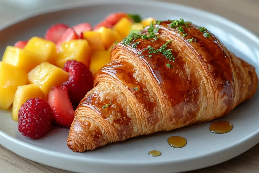 How do you toast croissants on the stove?