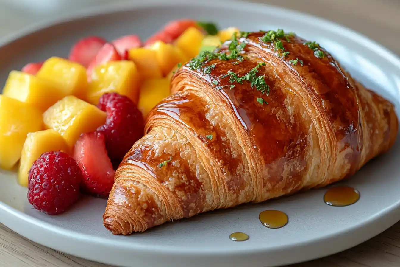 How do you toast croissants on the stove?