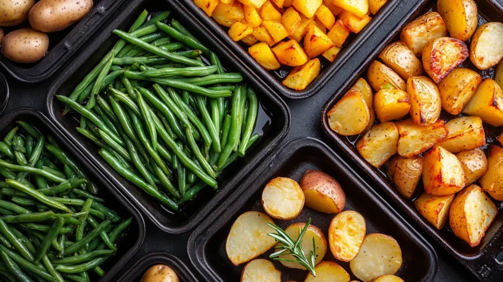 Green Beans and Potatoes: A Nutritious and Delicious Combination 2 A Top Down View Of Various Cooking Methods For Gr